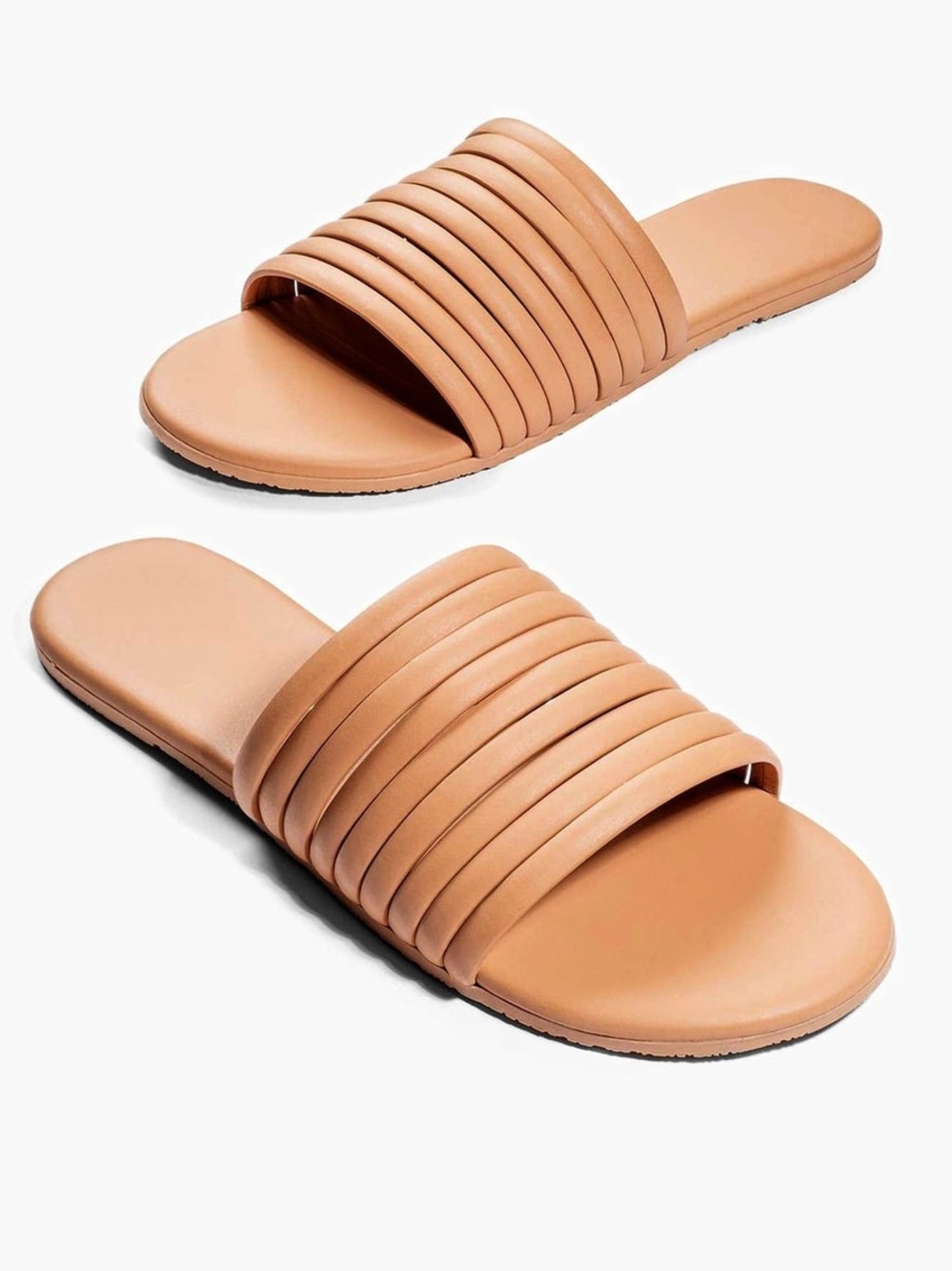 NWOT Tkees Caro sandals in color pout rounded straps cushioned footbed size 7 US